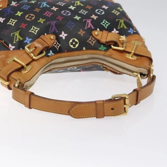 LOUIS VUITTON Monogram Multicolor Greta Shoulder Bag Black - Picture 6 of 16